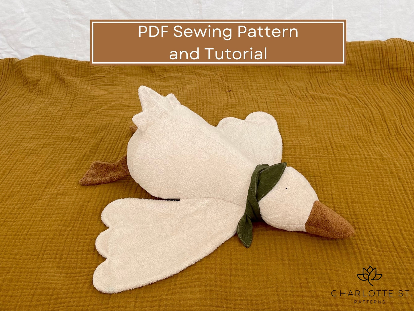 Goose Plush PDF Sewing Pattern - Isee fabric
