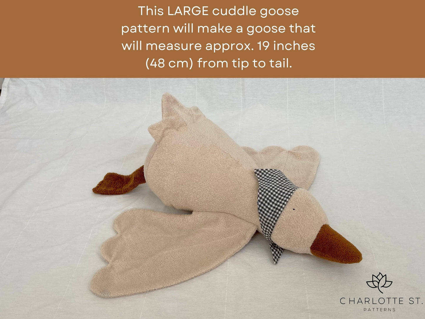 Goose Plush PDF Sewing Pattern - Isee fabric