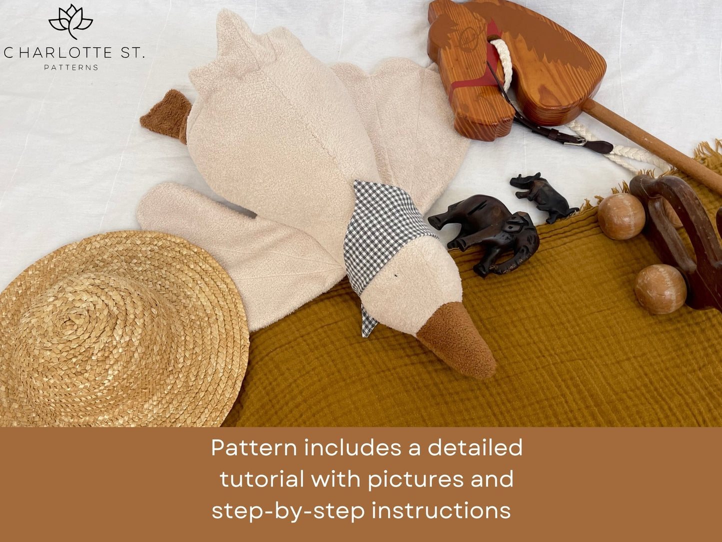 Goose Plush PDF Sewing Pattern - Isee fabric