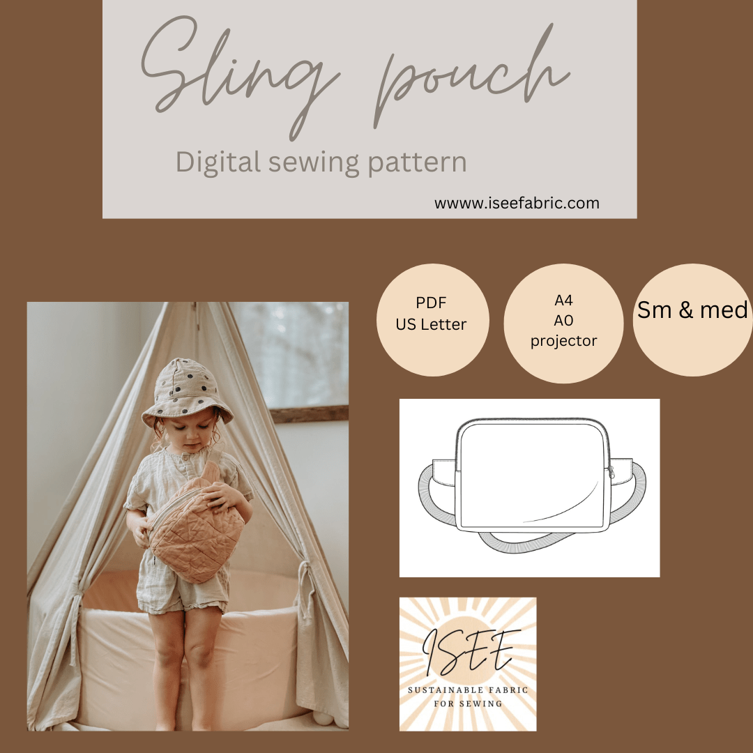 Sling Pouch Sewing Pattern - Isee fabric