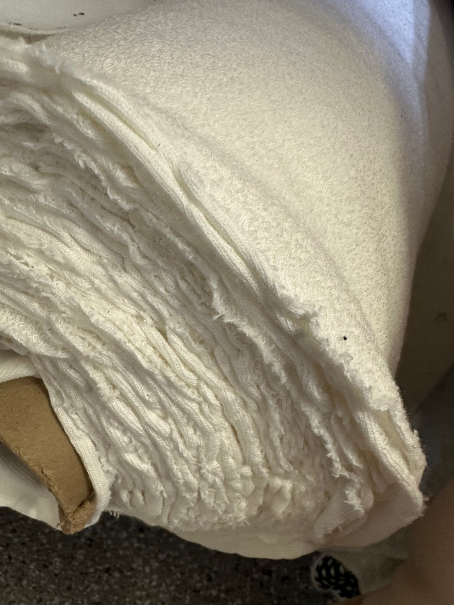 White fabric roll BF6E6448-3970-43DA-BBD3-49FE05A7EF55