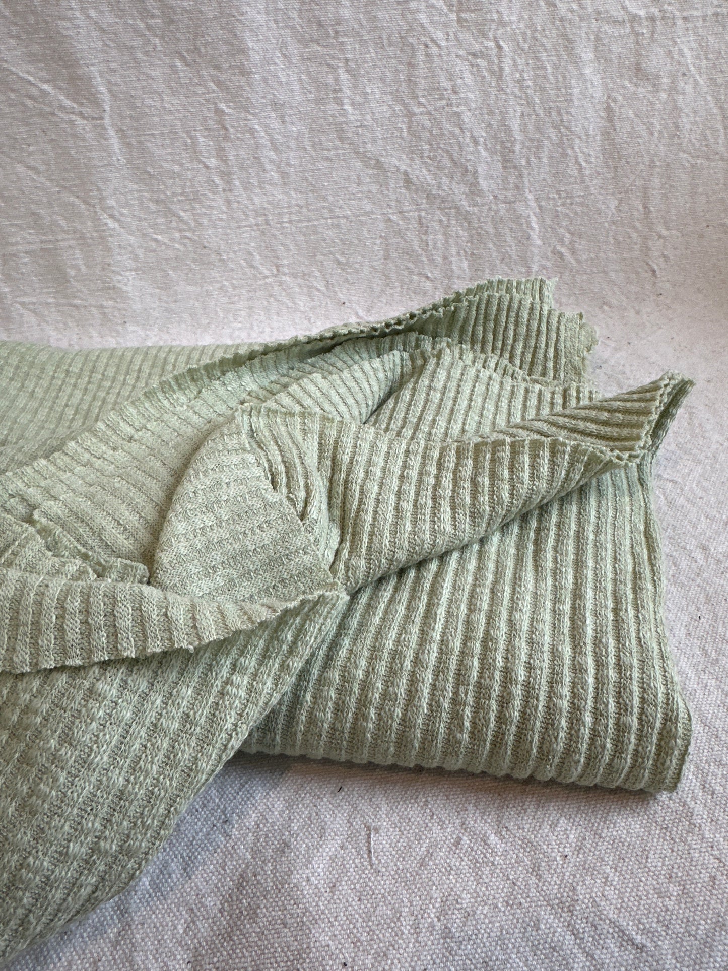 Cotton slub 3x3 rib Seafoam