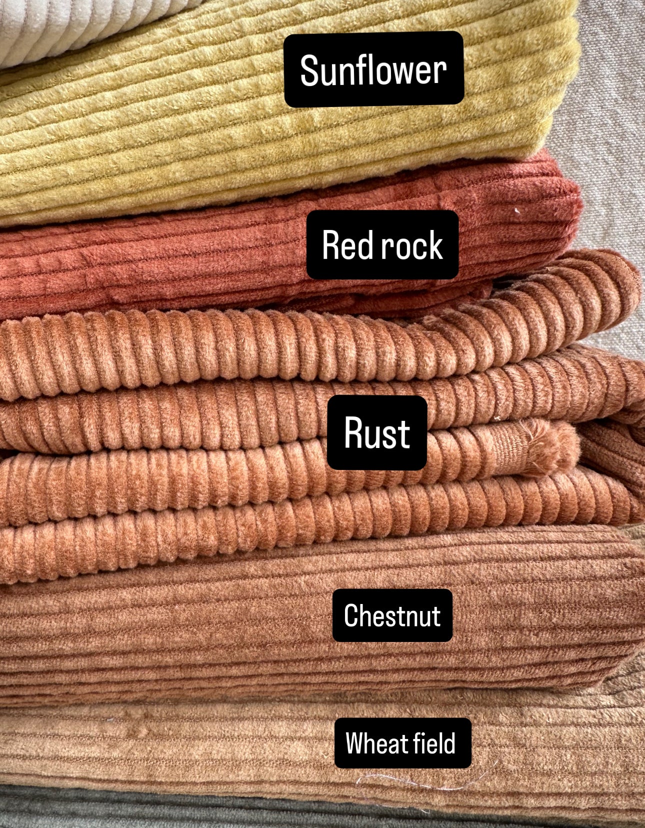 Velvet Ridge Corduroy – Soft Wide Wale 100% cotton
