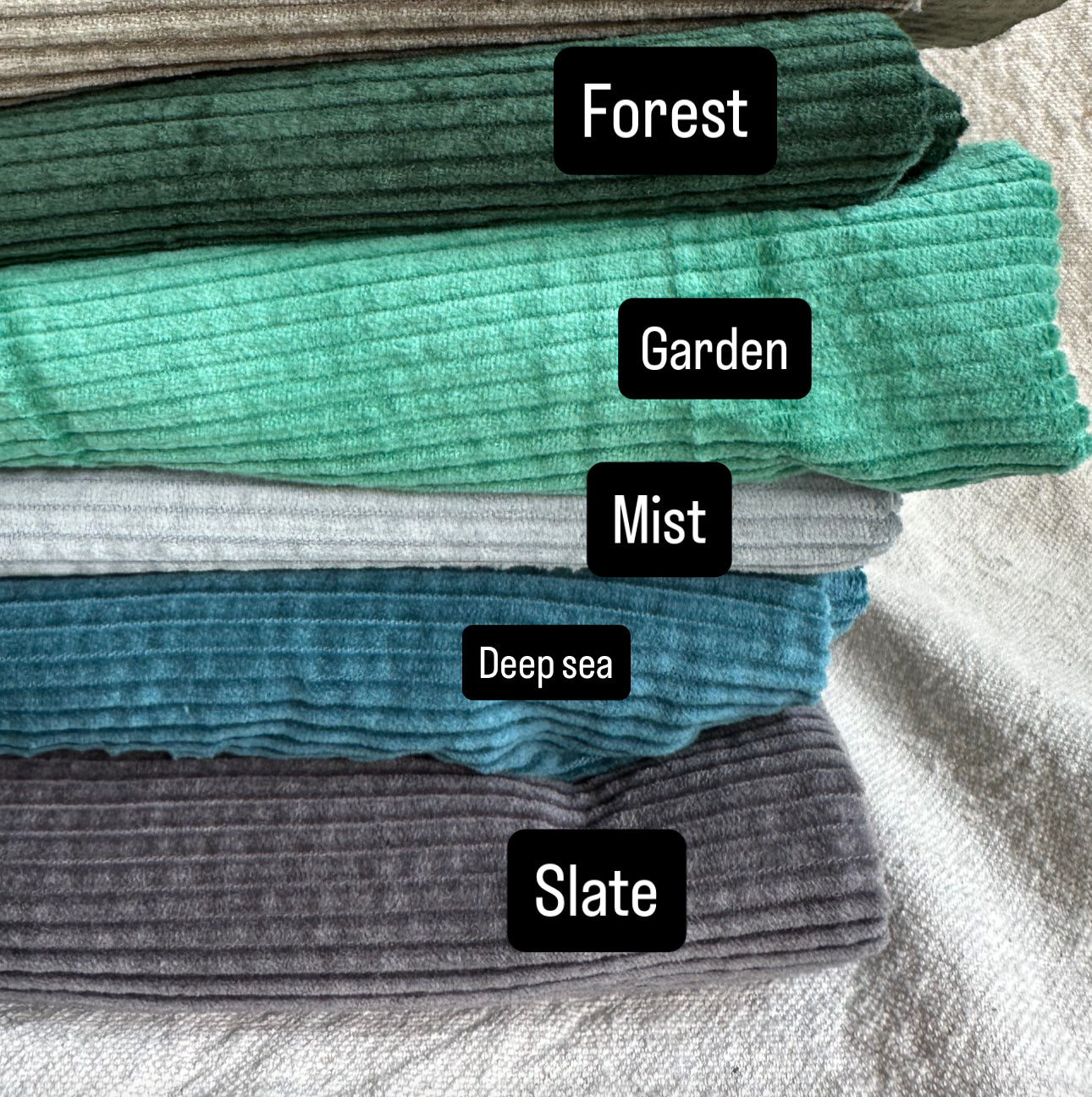 Velvet Ridge Corduroy – Soft Wide Wale 100% cotton