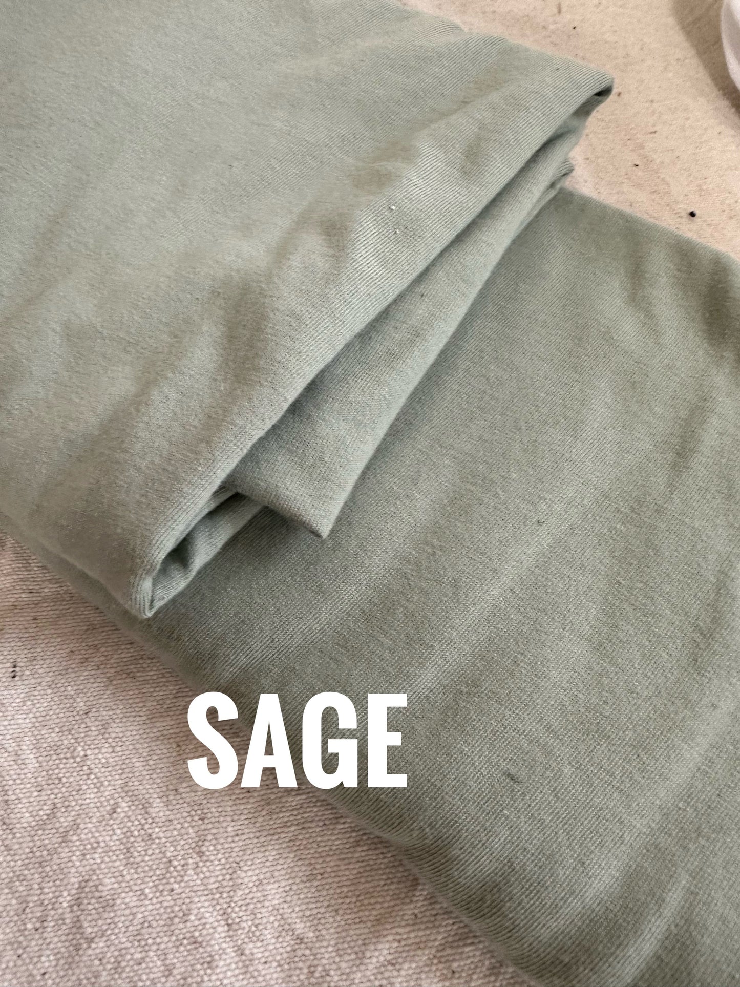 Sage fabric detail