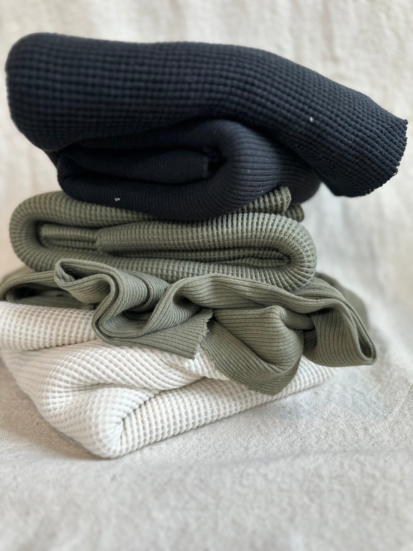 Premium Heavy Cotton Waffle + 2x1 Rib