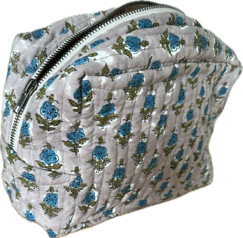 Quilted Double Sided Hand Stamped Cotton Batiste - Isee fabric