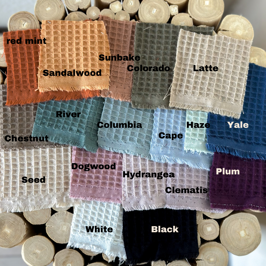 Woven 100% Cotton Waffle Toweling
