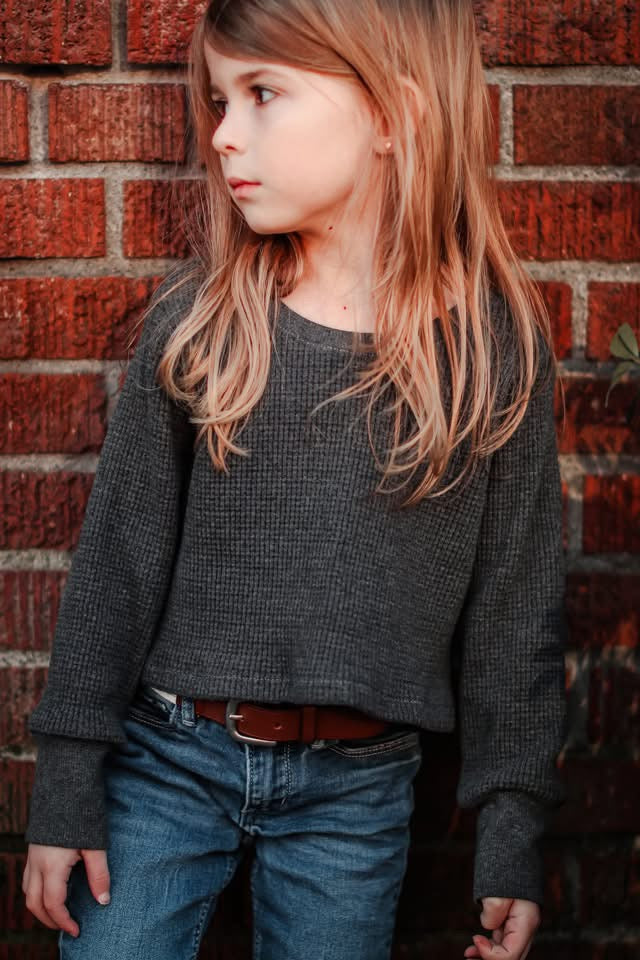 Organic Cotton Yarn-Dyed Waffle Knit – Millstone Gray