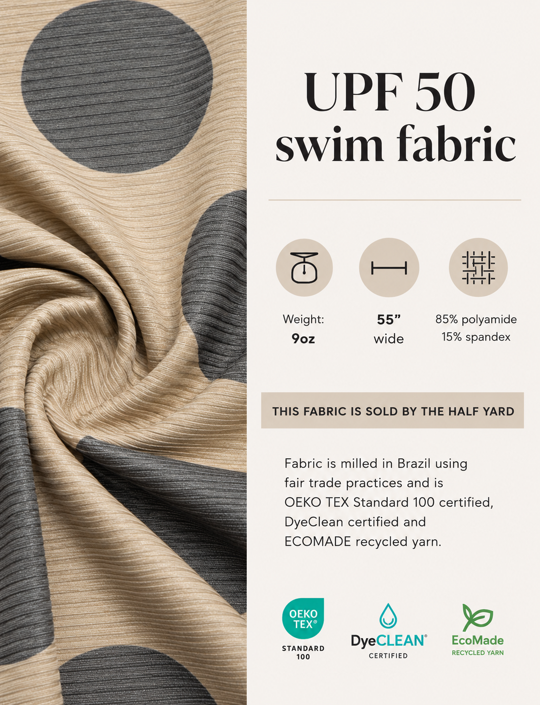 Ribbed Swim Fabric