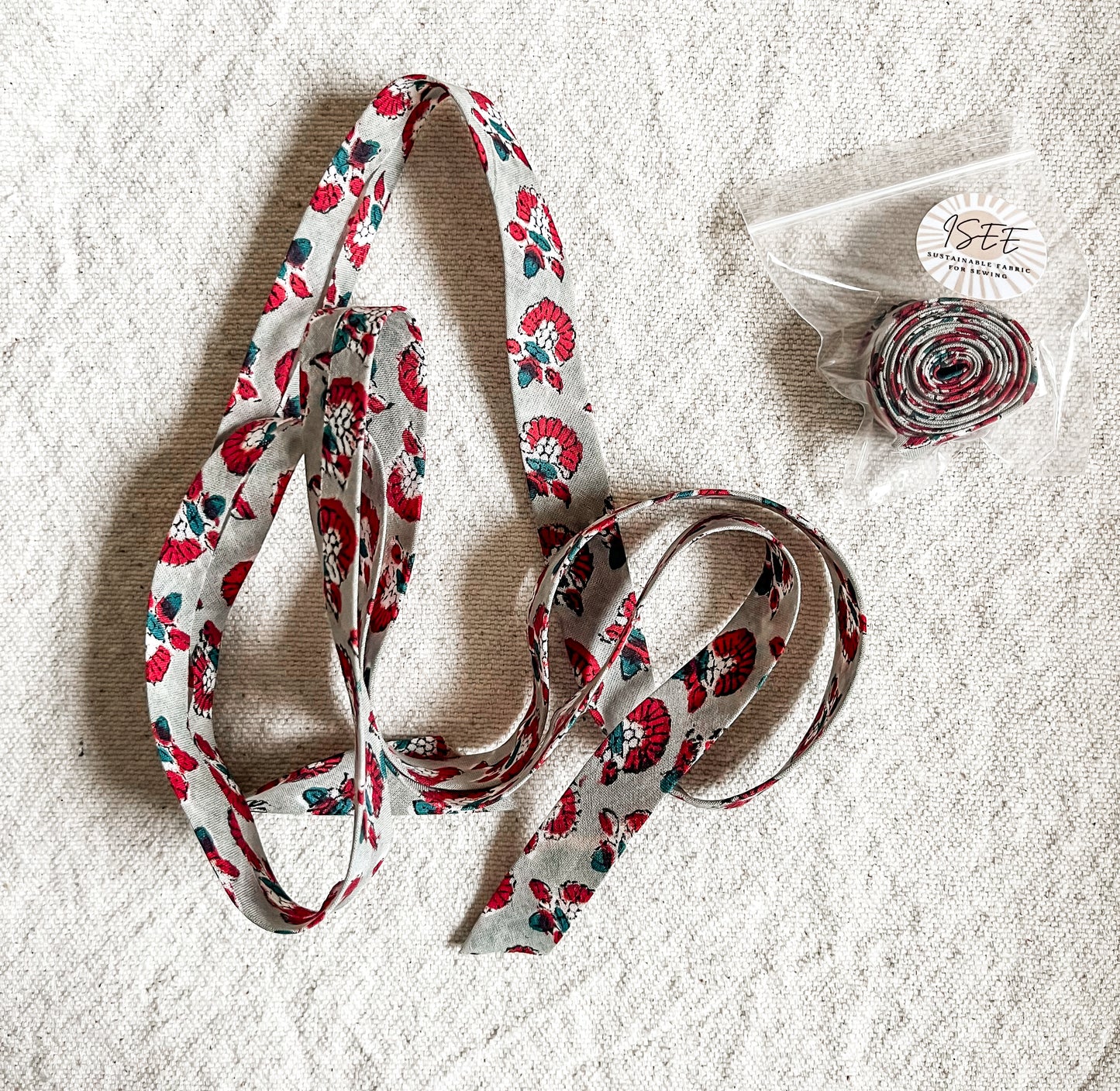 3/4” Handcut Bias Tape - Isee fabric