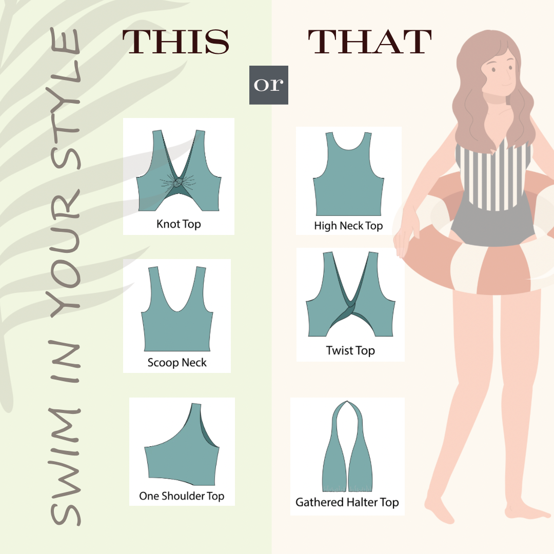 Customizable One Piece Swimsuit Sewing Pattern - Isee fabric