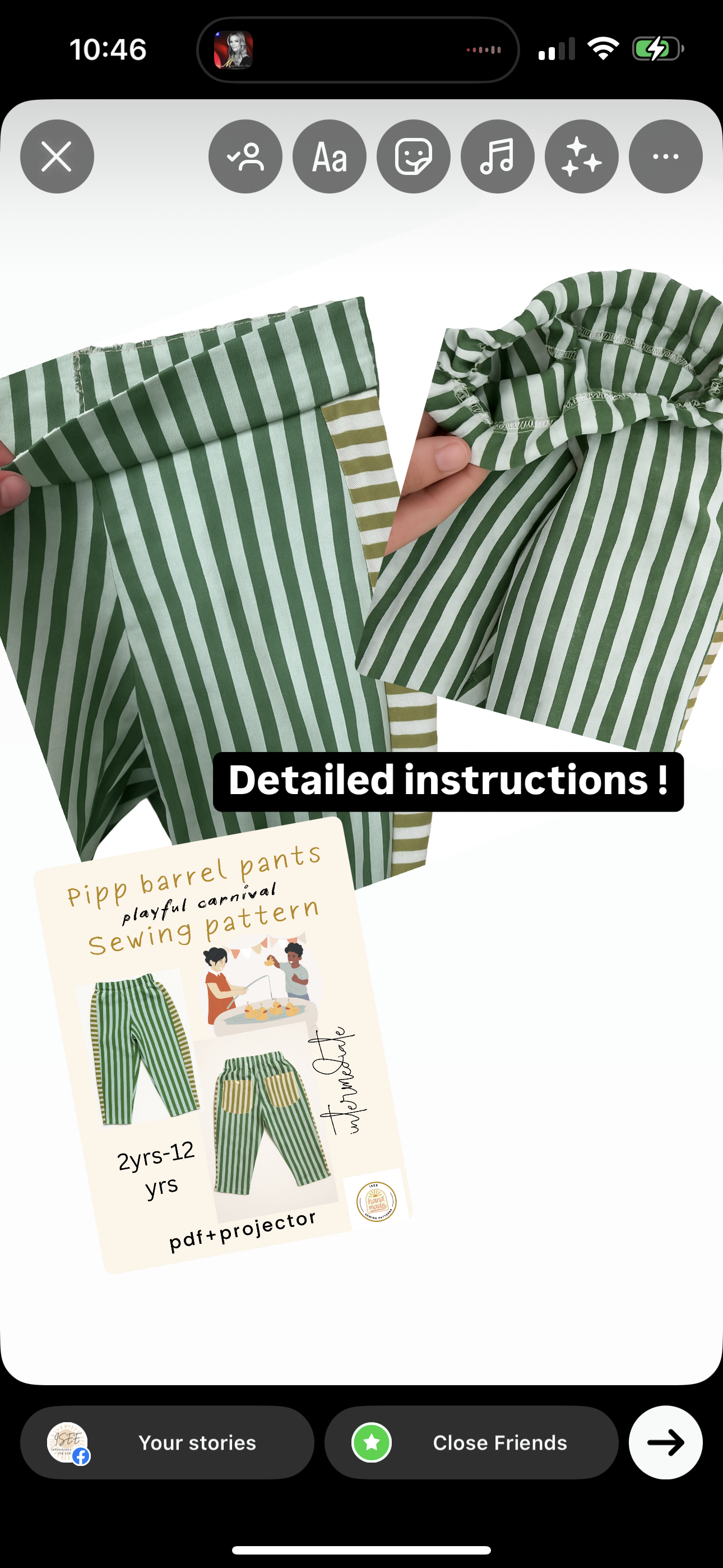 Pipp Barrel Pants sewing Pattern sizes 2yr -12 yr
