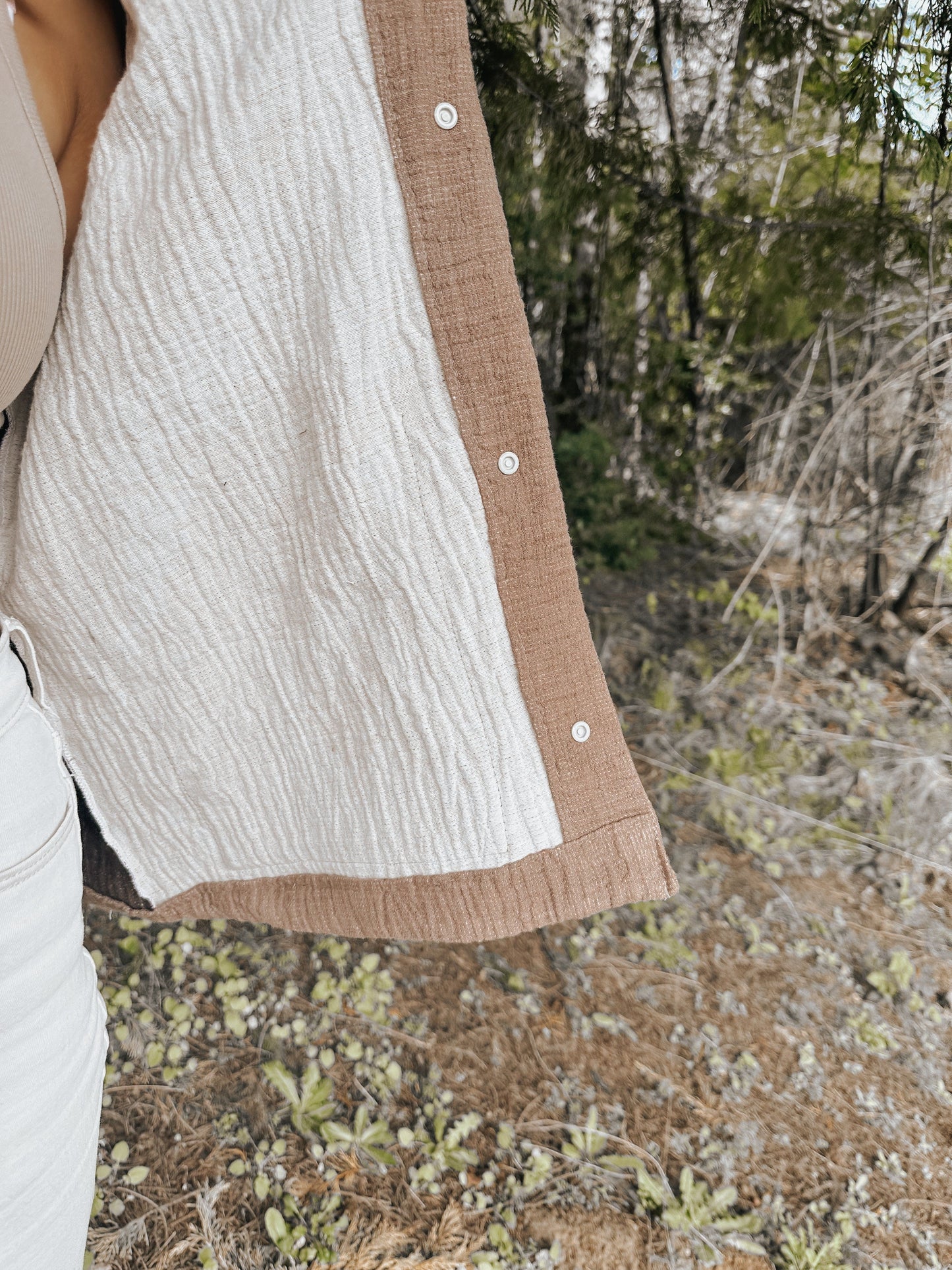 Double Sided Linen Cotton Woven Gauze - Isee fabric