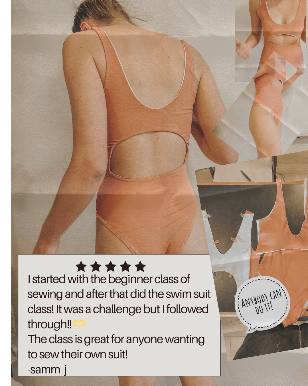 Customizable One Piece Swimsuit Sewing Pattern - Isee fabric