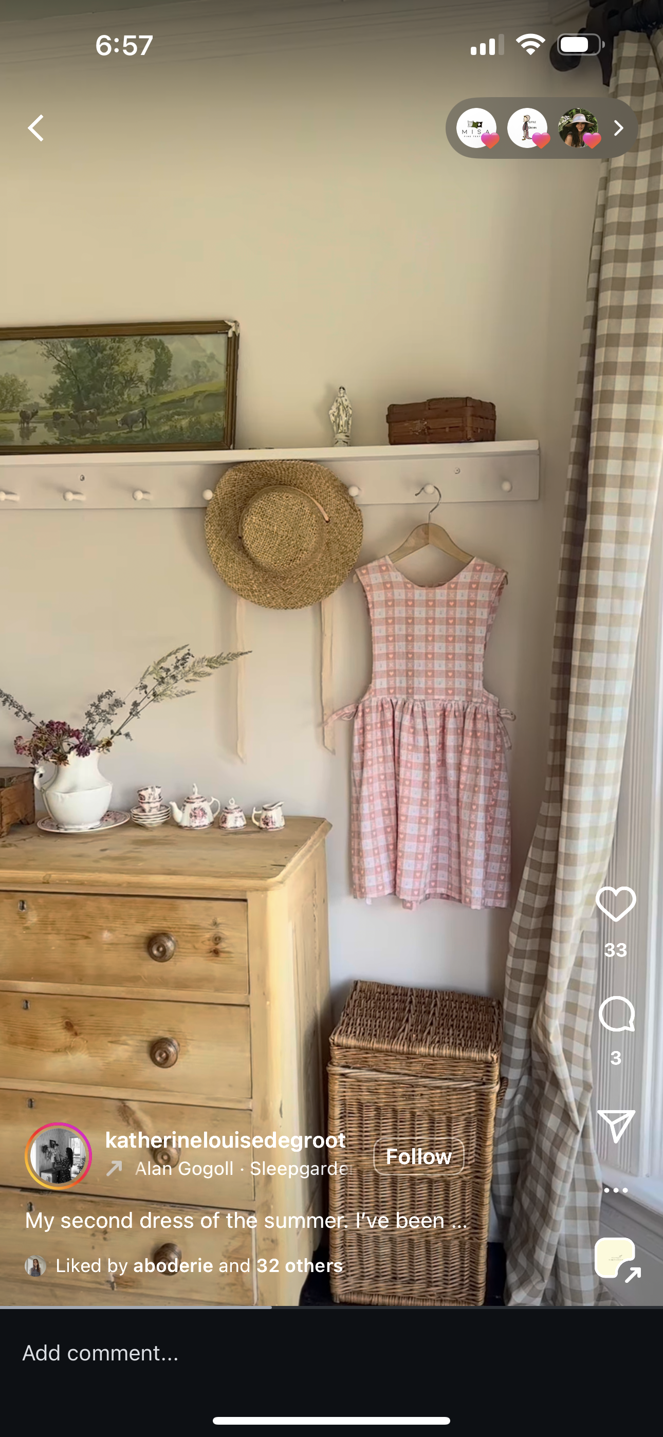 Farm dress Poplin cotton