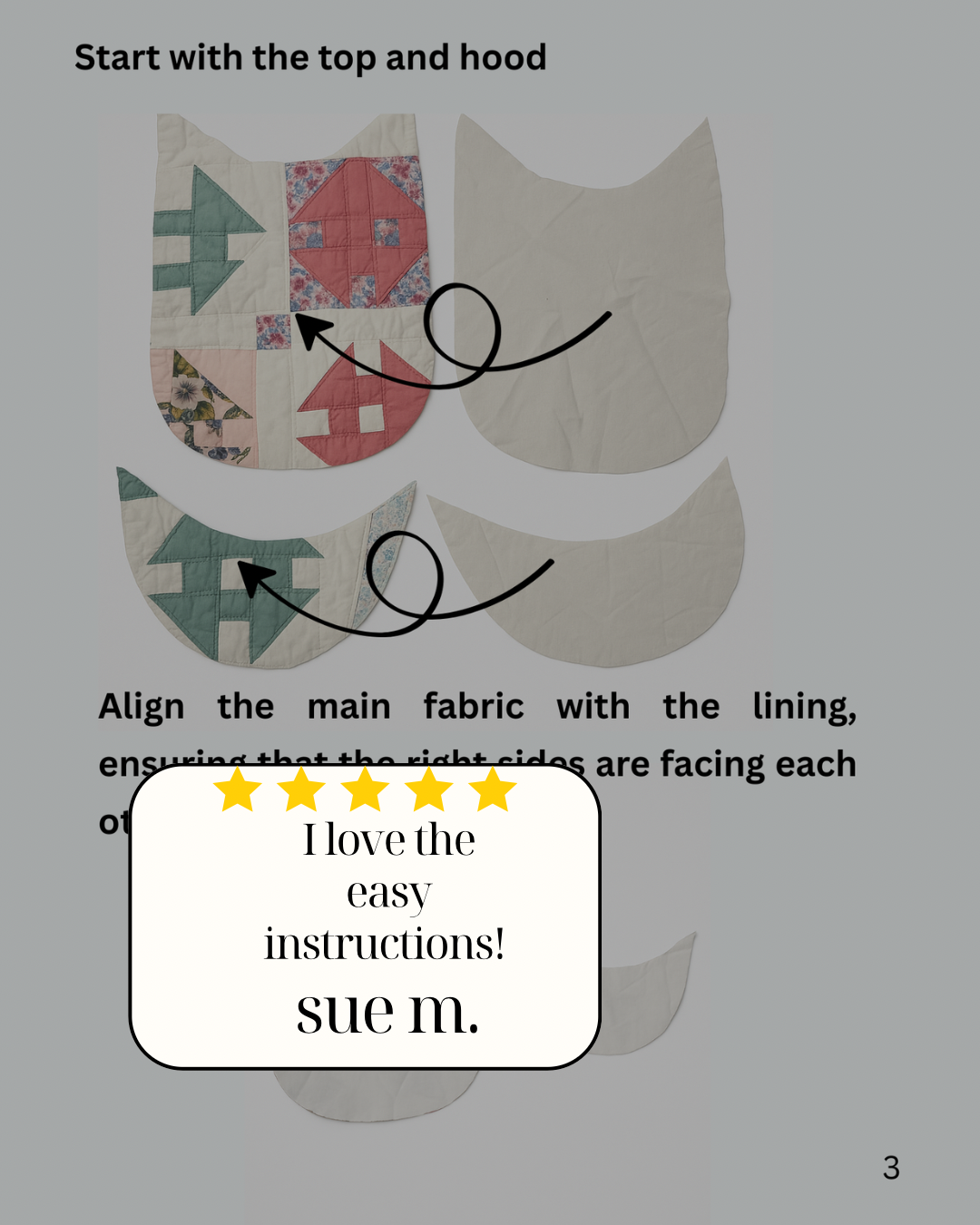 Baby Doll Bunting Bag Sewing Pattern – PDF & Projector File – Beginner DIY Doll Sleeping Bag
