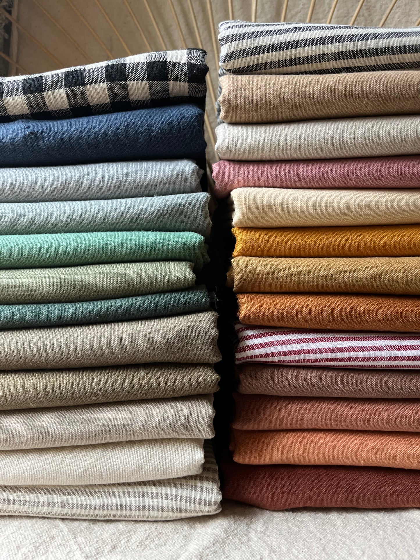 Medium Weight European Laundered Linen  (sold by the half yard)