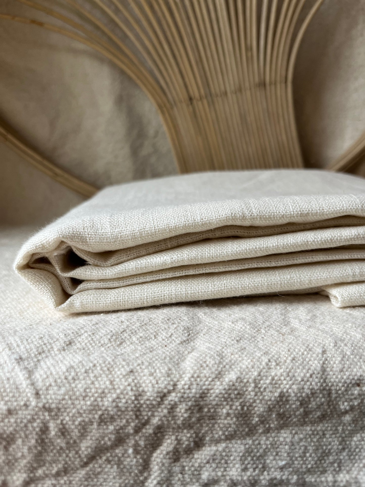 Medium Weight European Laundered Linen  (sold by the half yard)