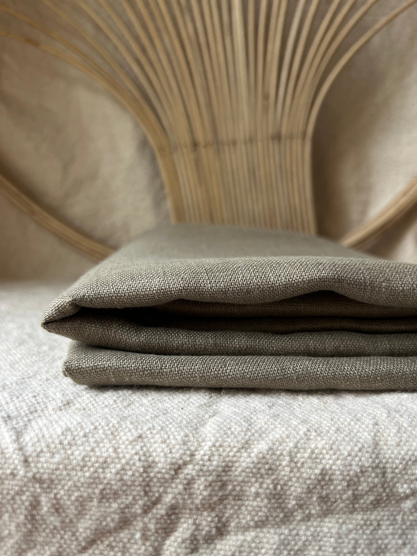 Medium Weight European Laundered Linen  (sold by the half yard)