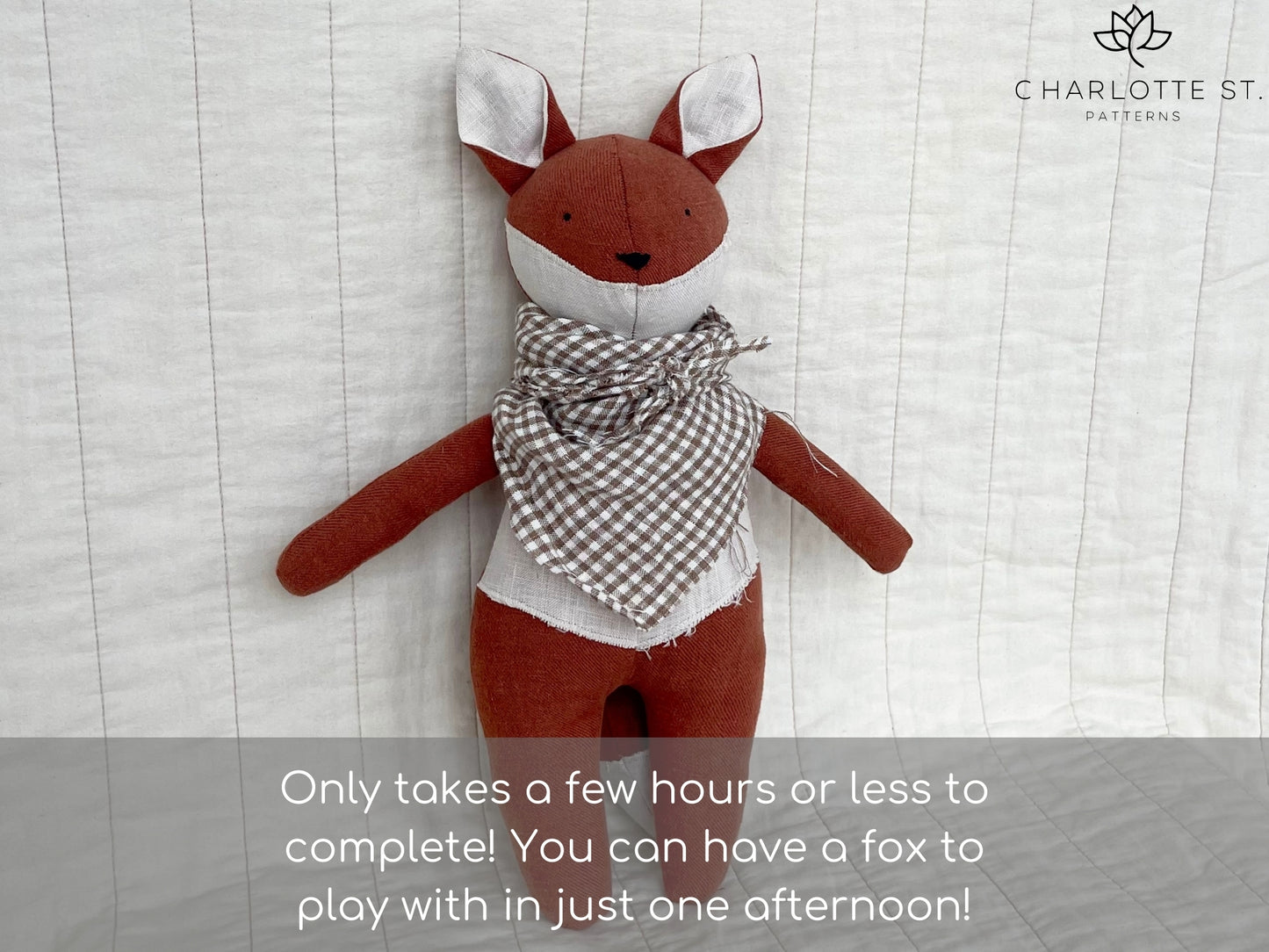 Fox and Wolf Plush PDF Sewing Pattern - Isee fabric