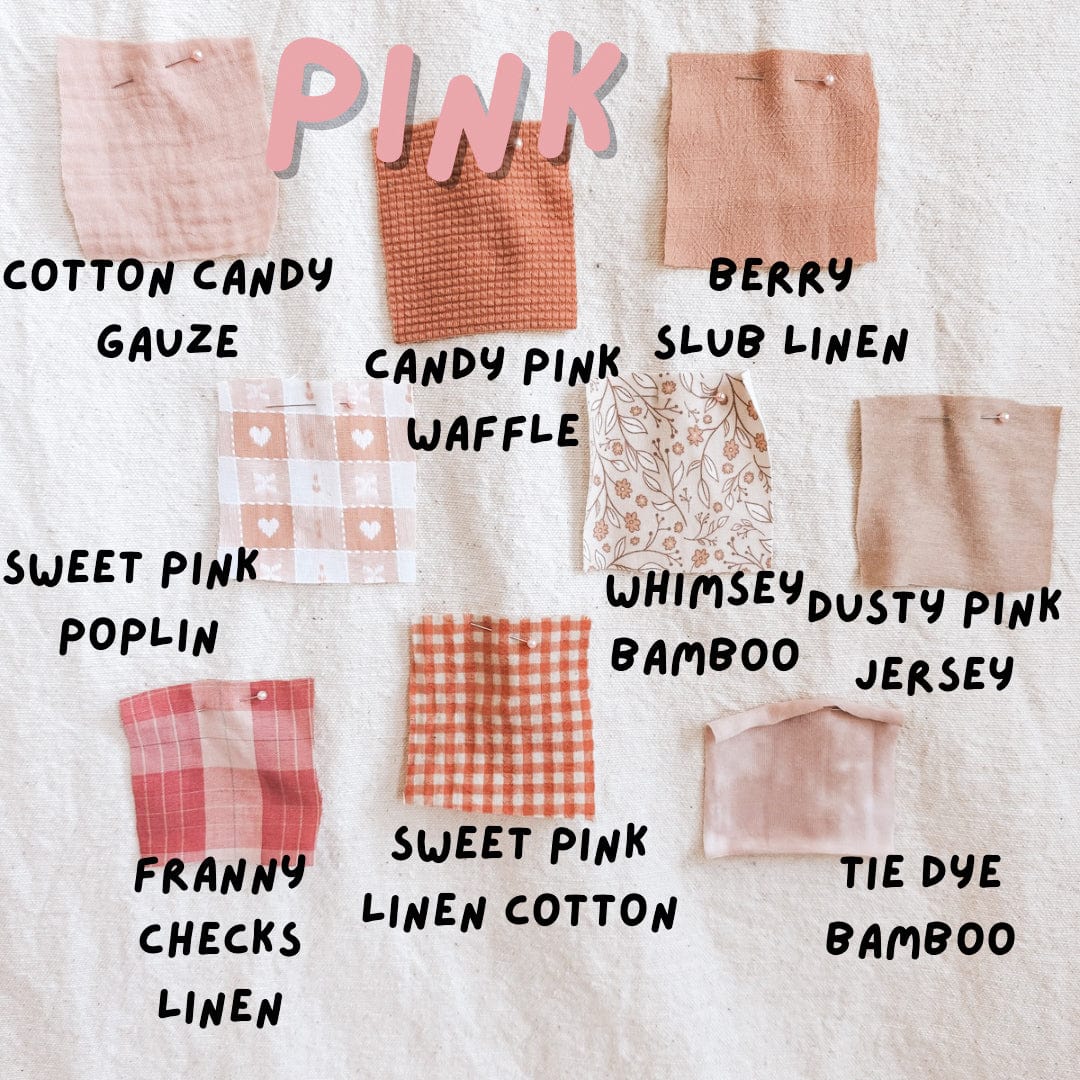 Cotton Candy, Candy Pink, Berry, etc.