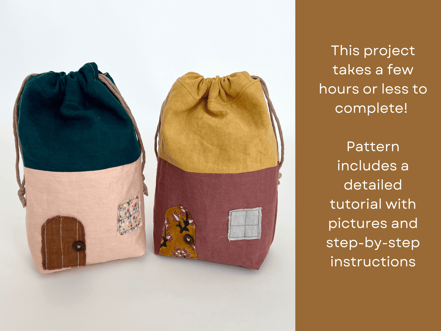 House Bag sewing pattern - Isee fabric