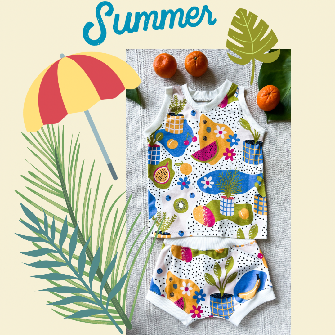 Printed 100% organic cotton jersey