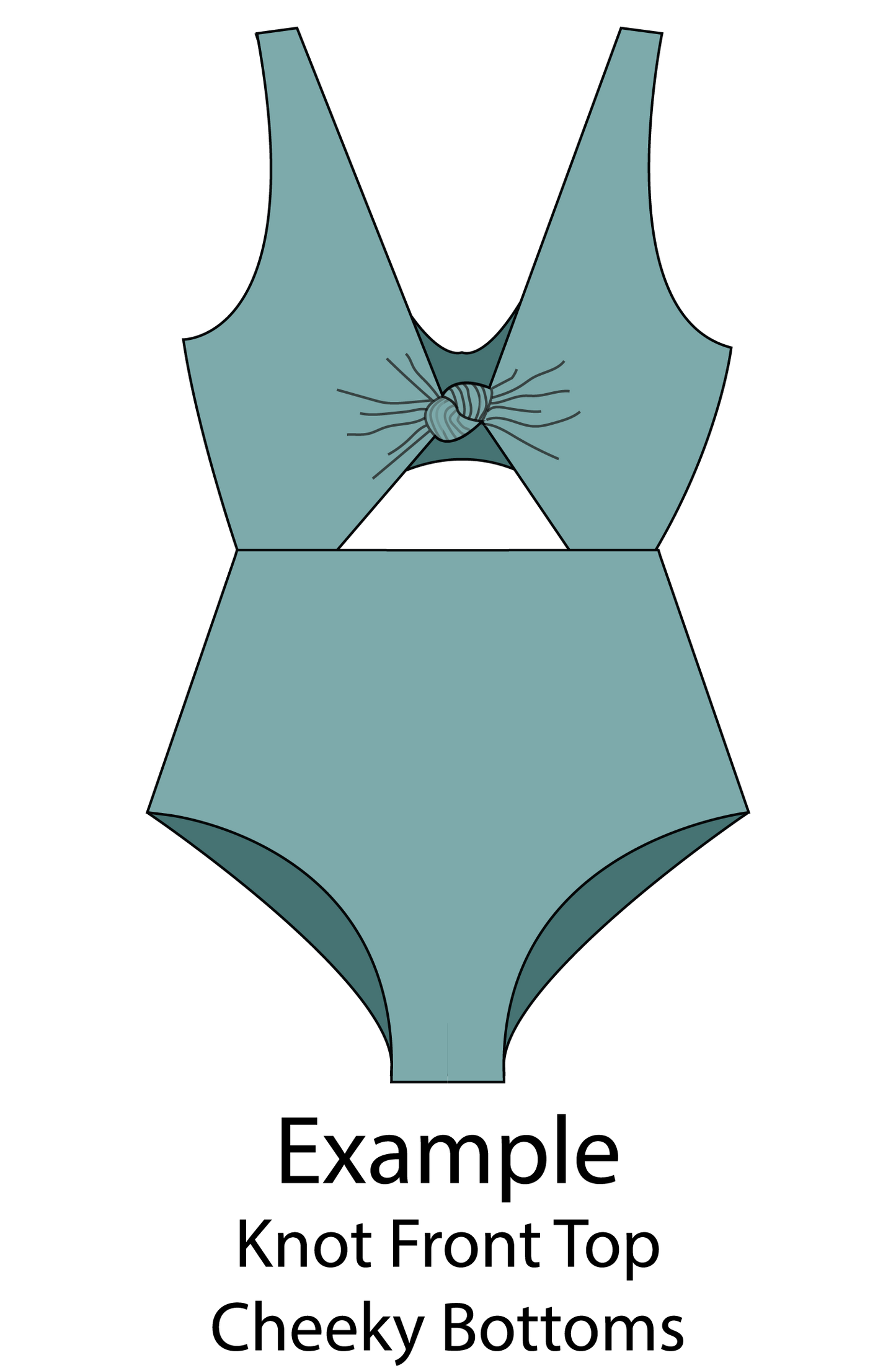 Customizable One Piece Swimsuit Sewing Pattern - Isee fabric