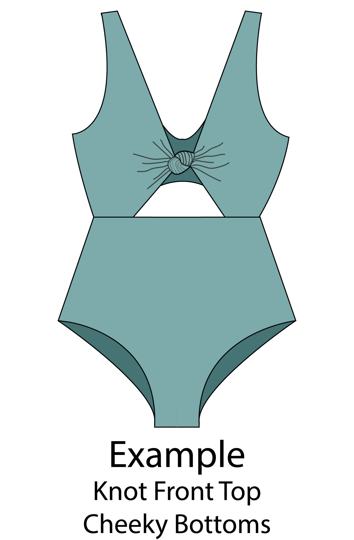 Customizable One Piece Swimsuit Sewing Pattern - Isee fabric