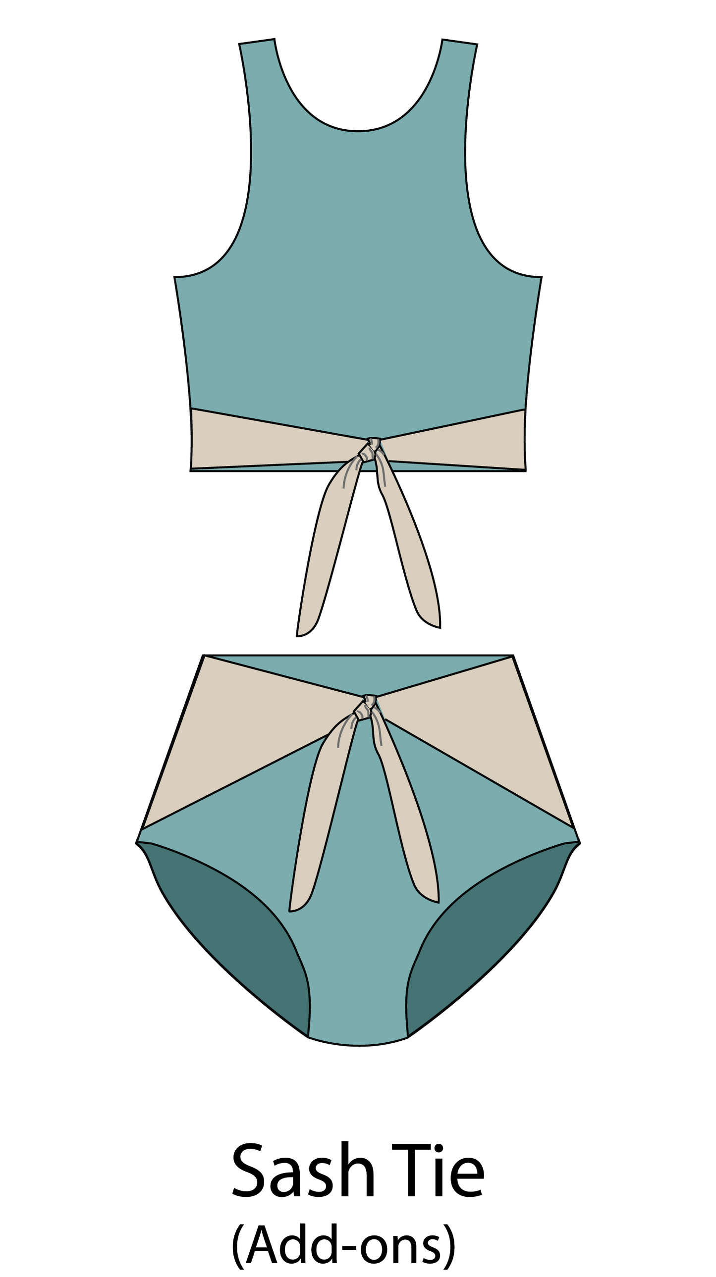 Customizable One Piece Swimsuit Sewing Pattern - Isee fabric