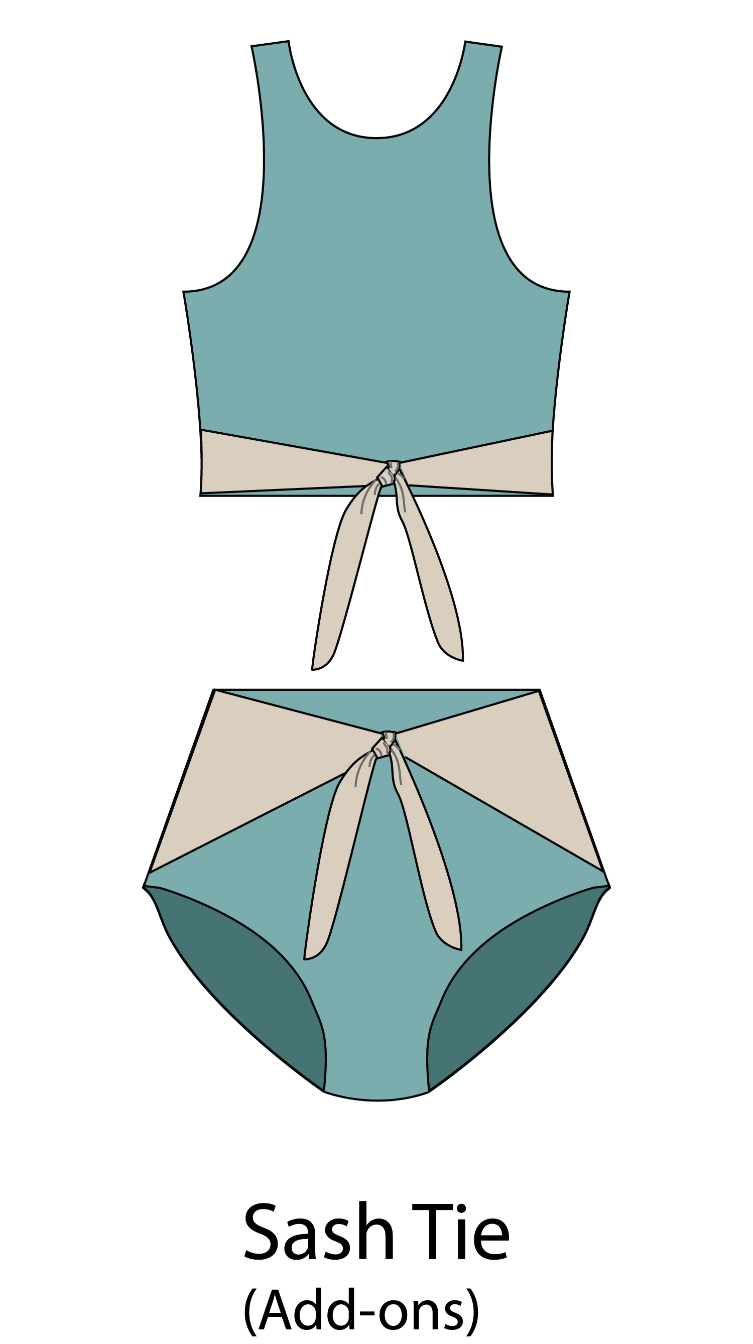 Customizable One Piece Swimsuit Sewing Pattern - Isee fabric
