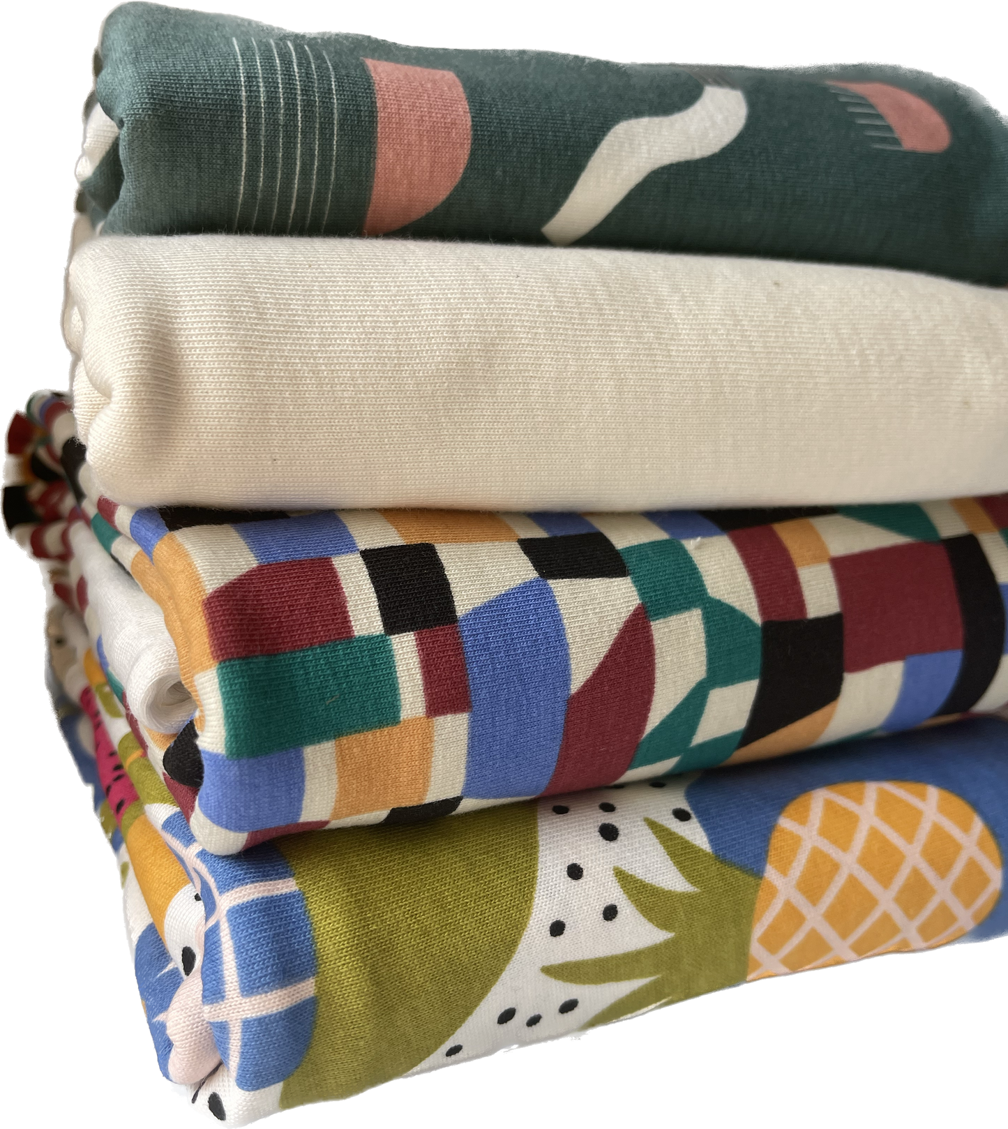 Printed 100% organic cotton jersey