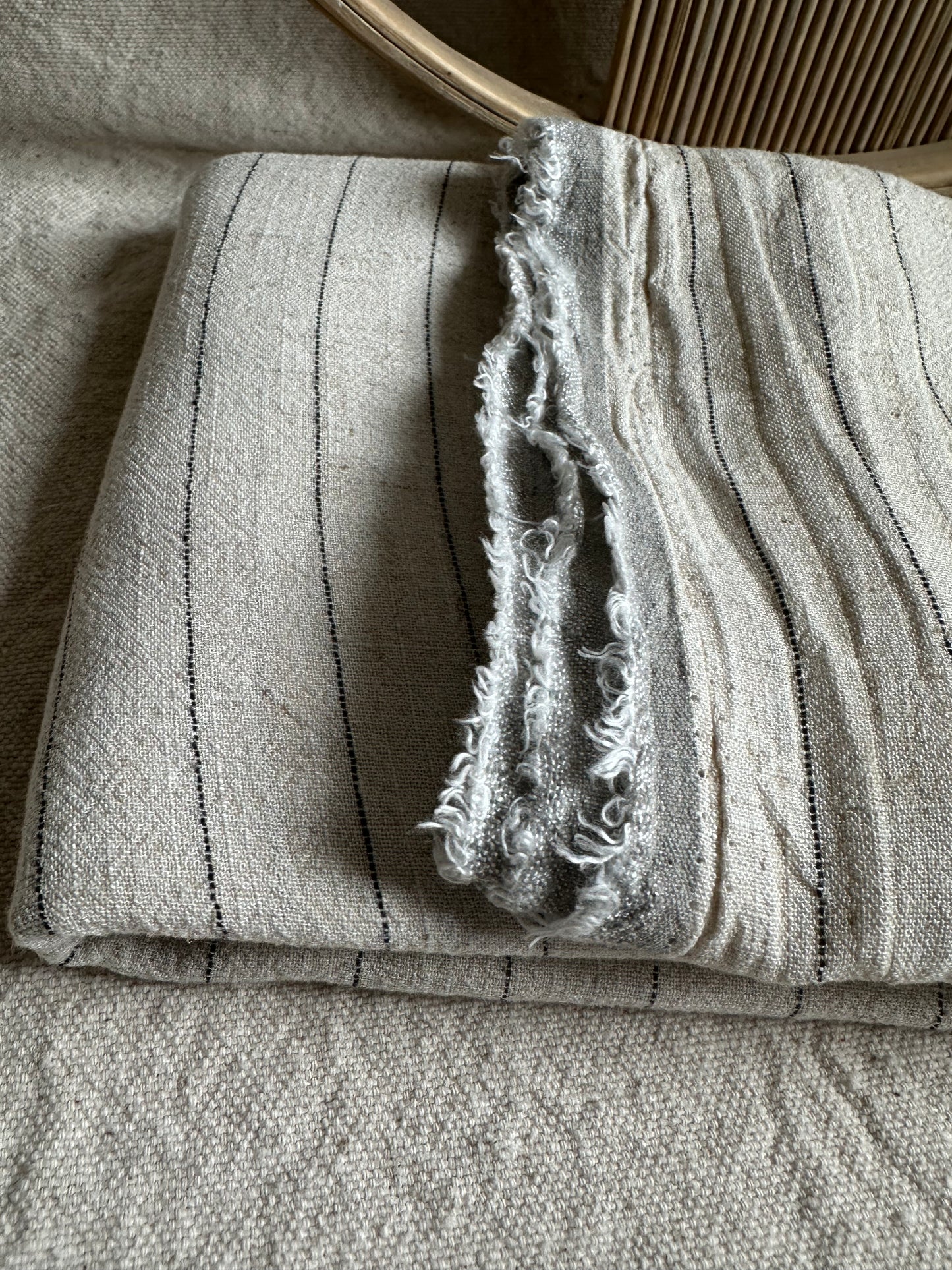 Linen Blend Pinstripe - Isee fabric