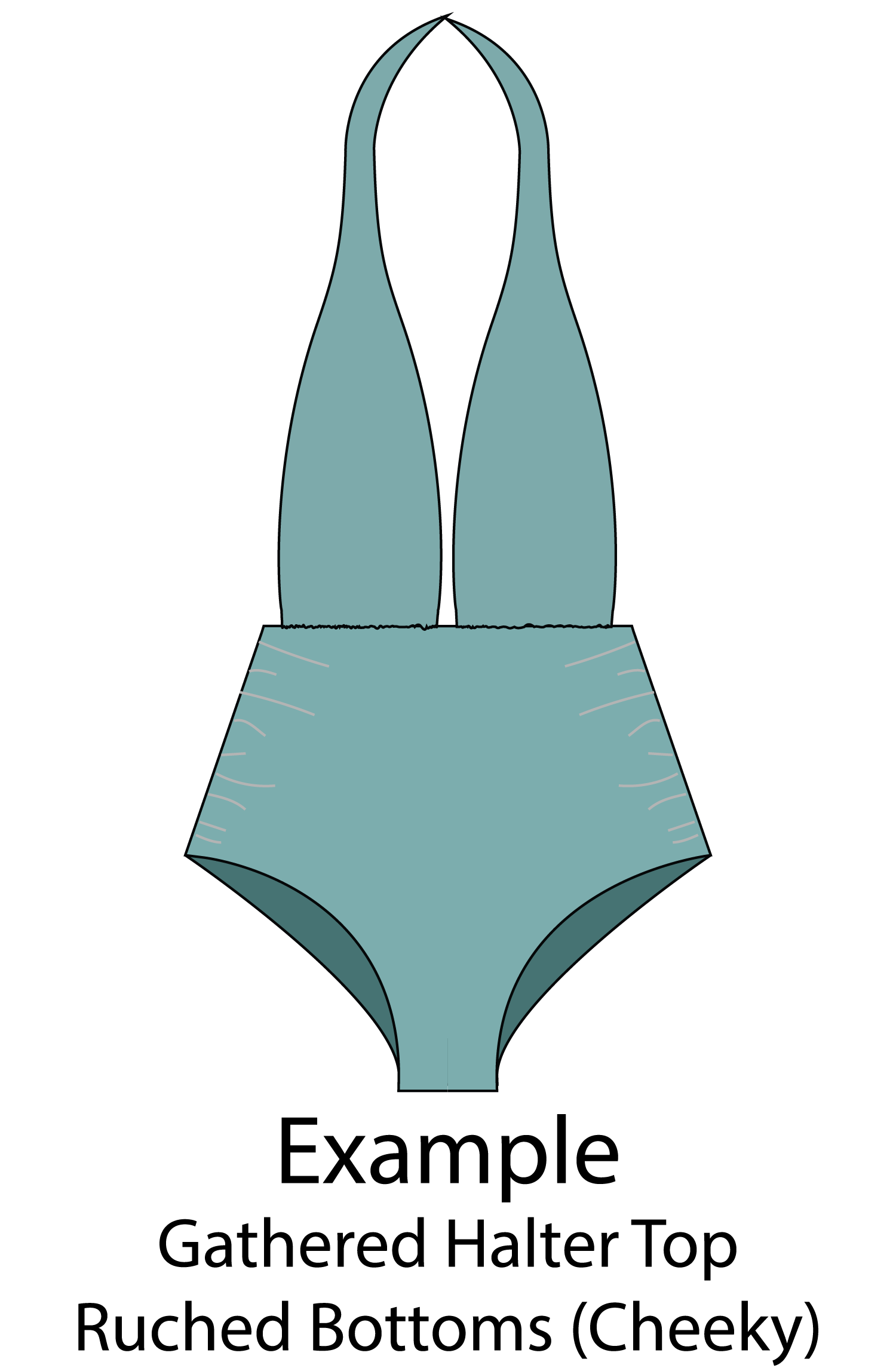 Customizable One Piece Swimsuit Sewing Pattern - Isee fabric