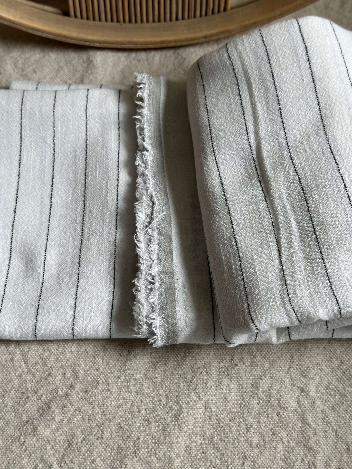 Linen Blend Pinstripe - Isee fabric