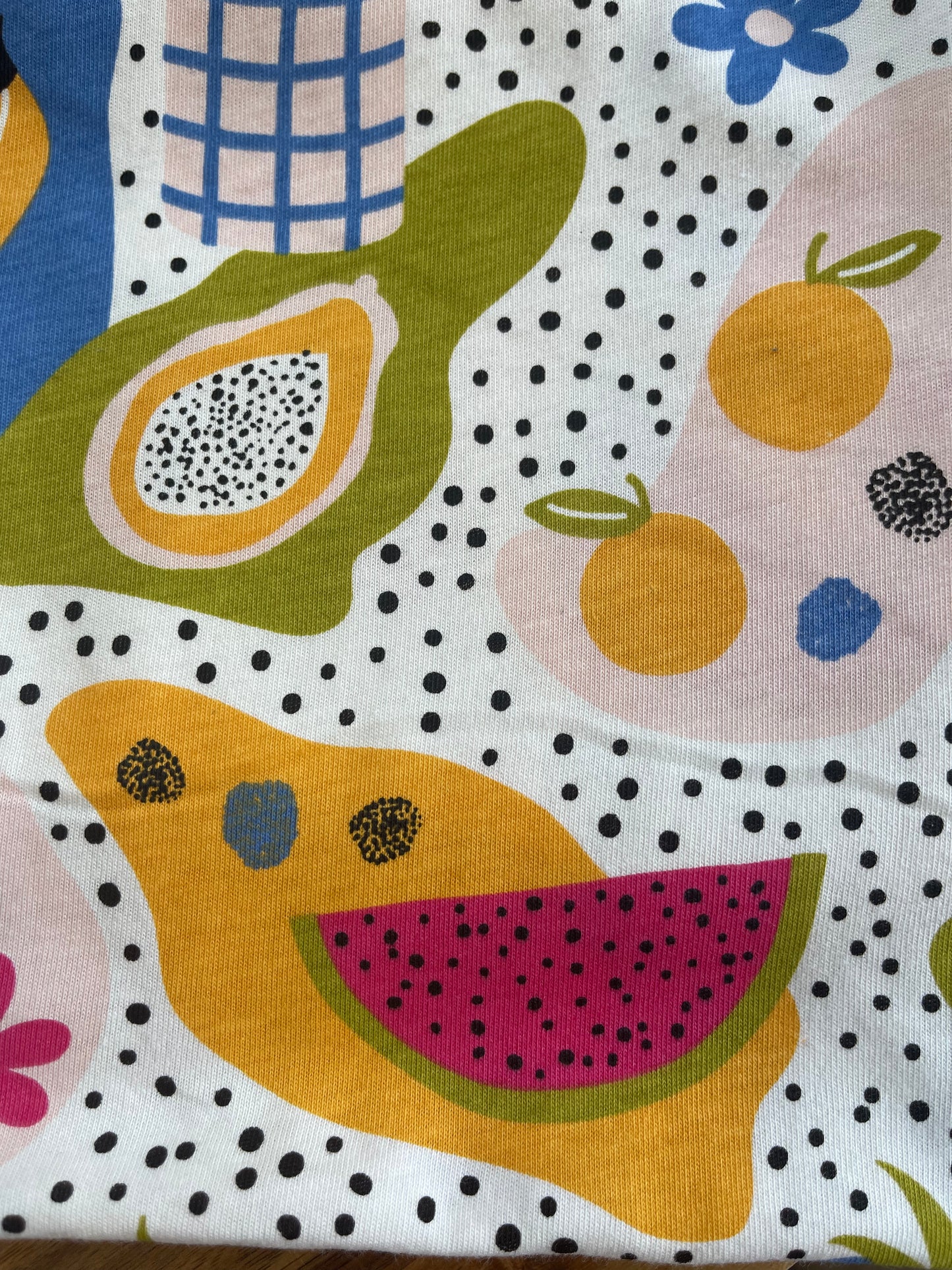 Printed 100% organic cotton jersey