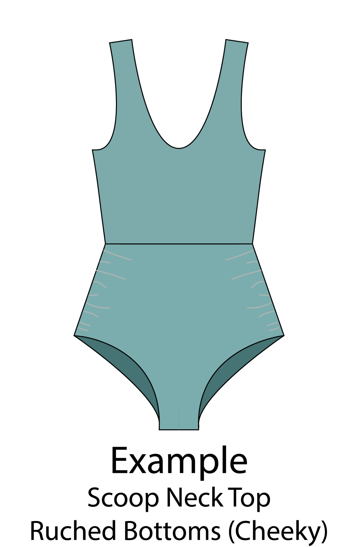 Customizable One Piece Swimsuit Sewing Pattern - Isee fabric