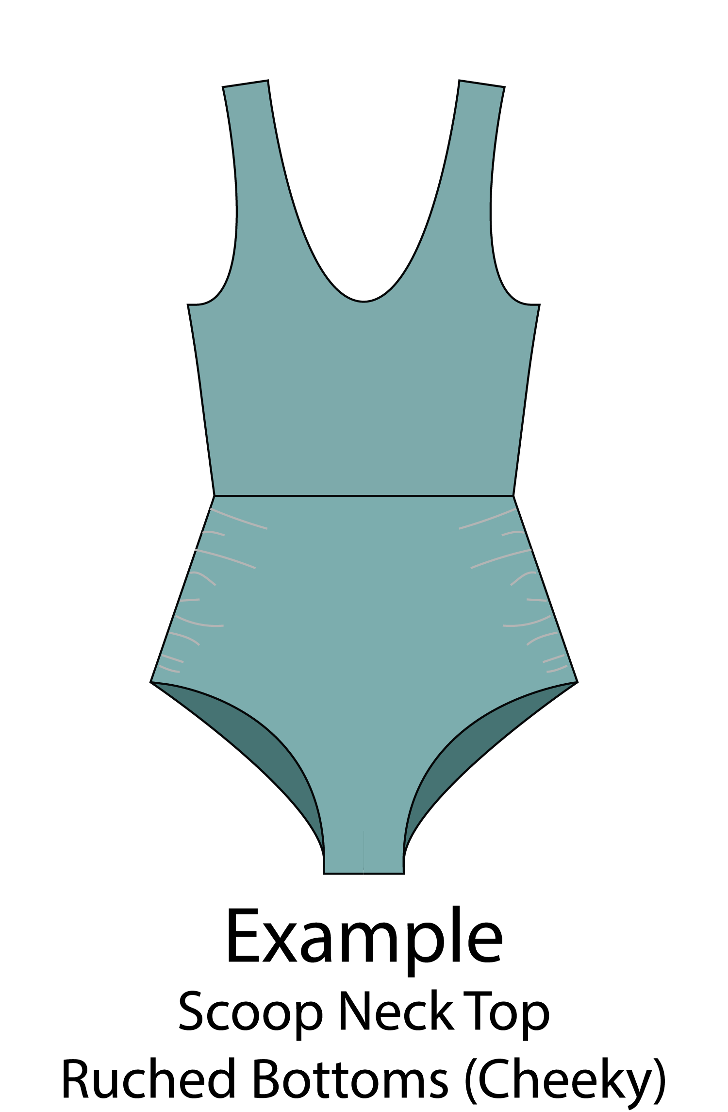 Customizable One Piece Swimsuit Sewing Pattern - Isee fabric