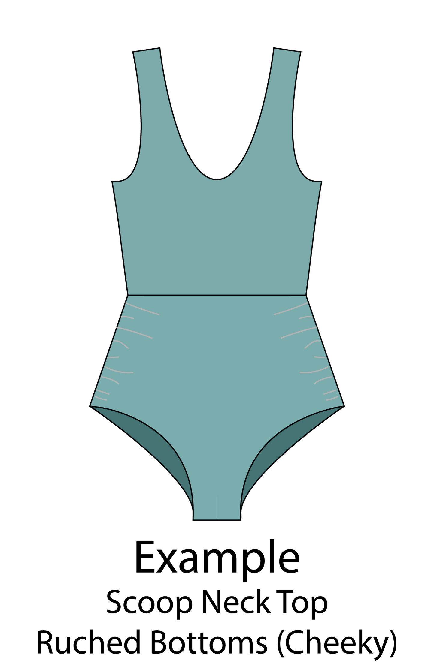 Customizable One Piece Swimsuit Sewing Pattern