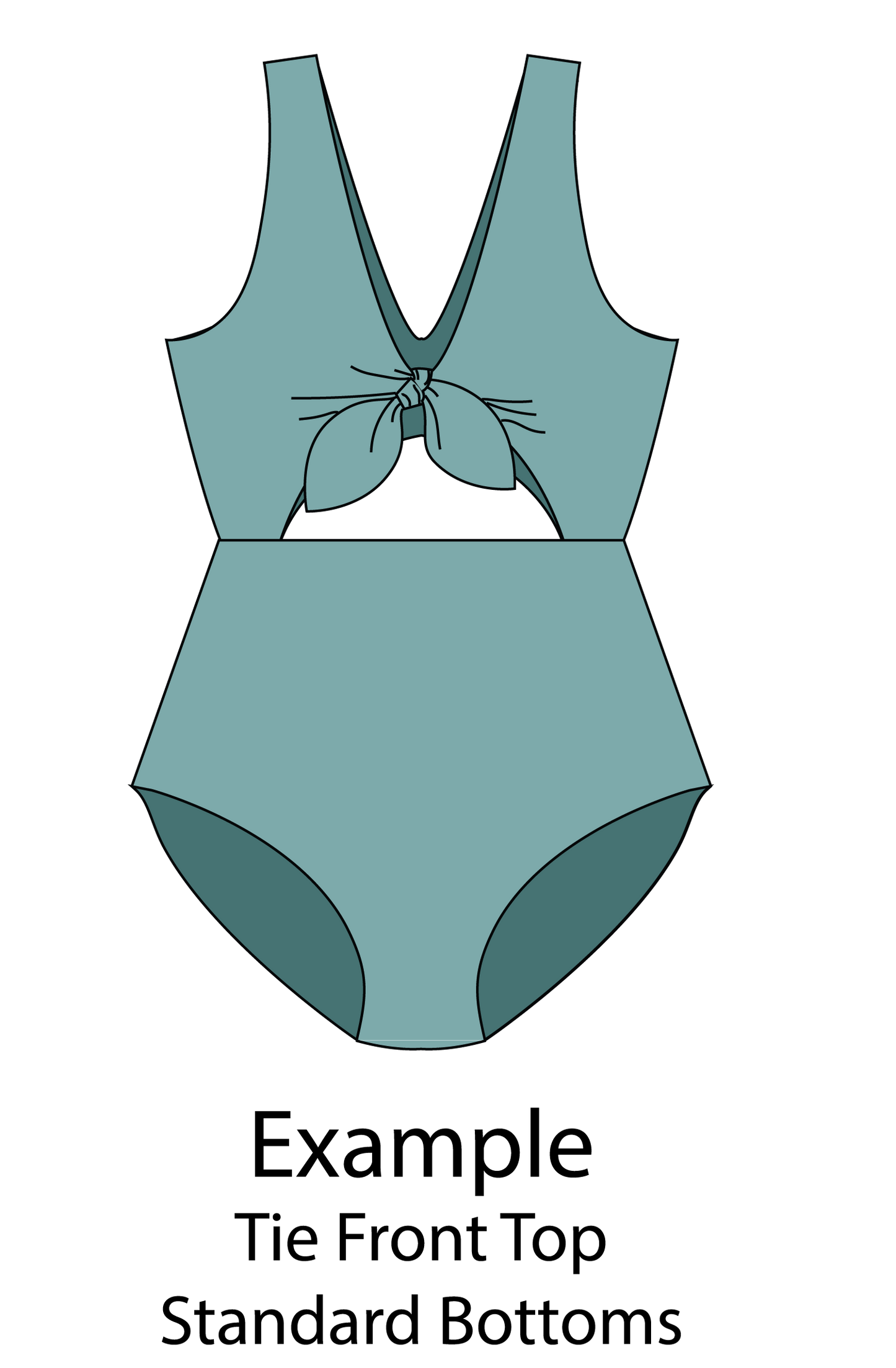 Customizable One Piece Swimsuit Sewing Pattern - Isee fabric
