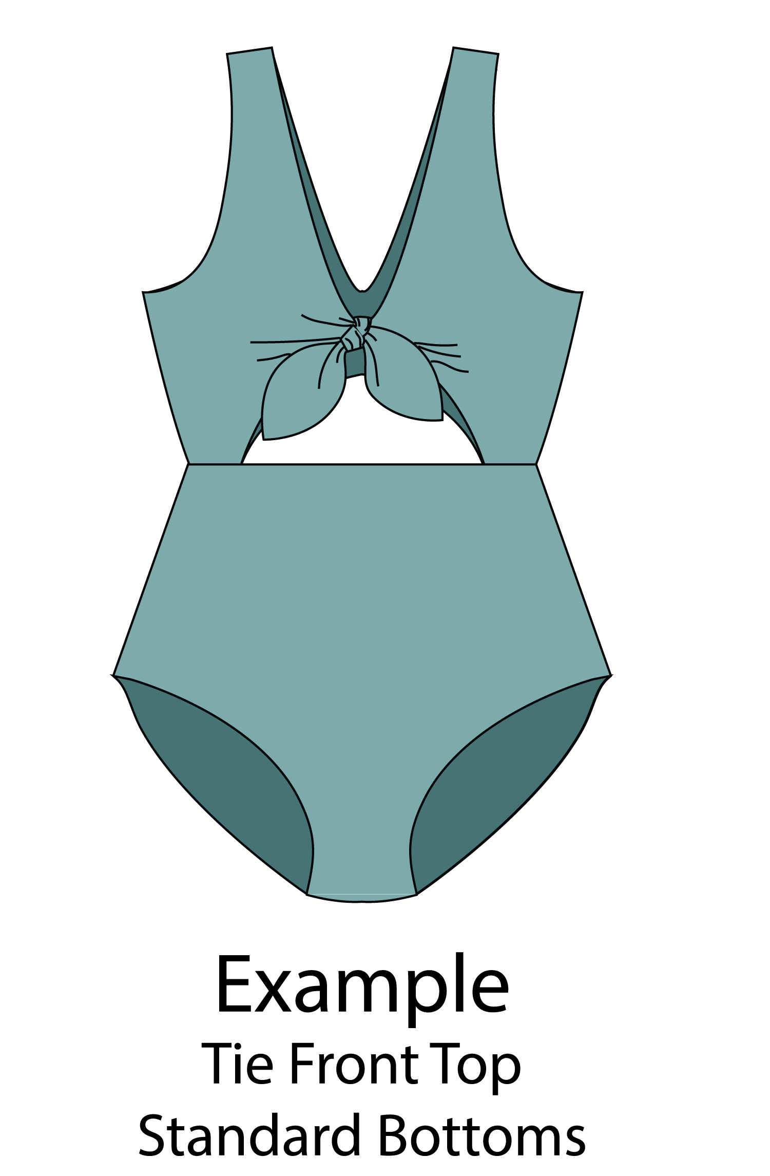 Customizable One Piece Swimsuit Sewing Pattern - Isee fabric