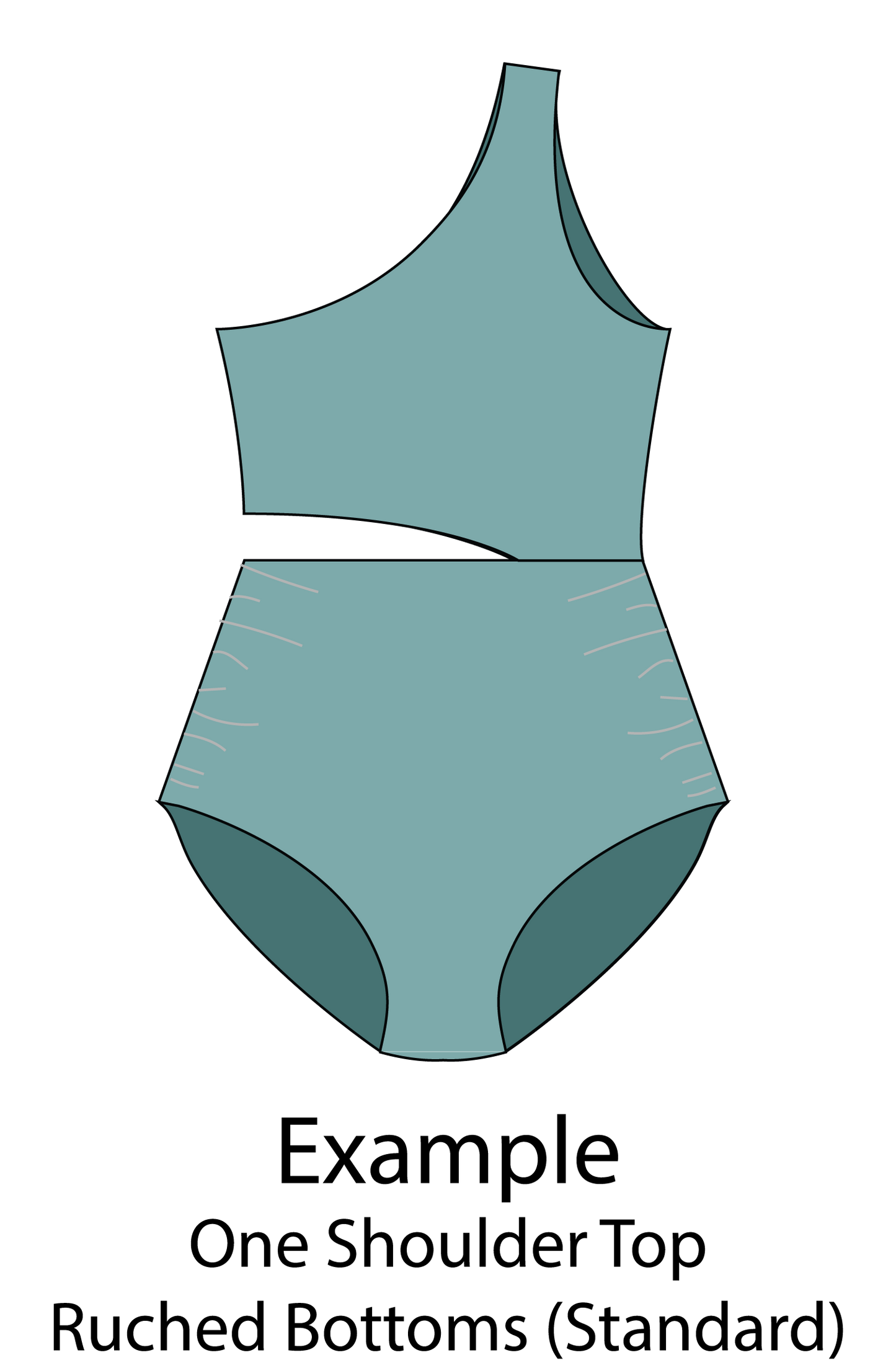 Customizable One Piece Swimsuit Sewing Pattern - Isee fabric