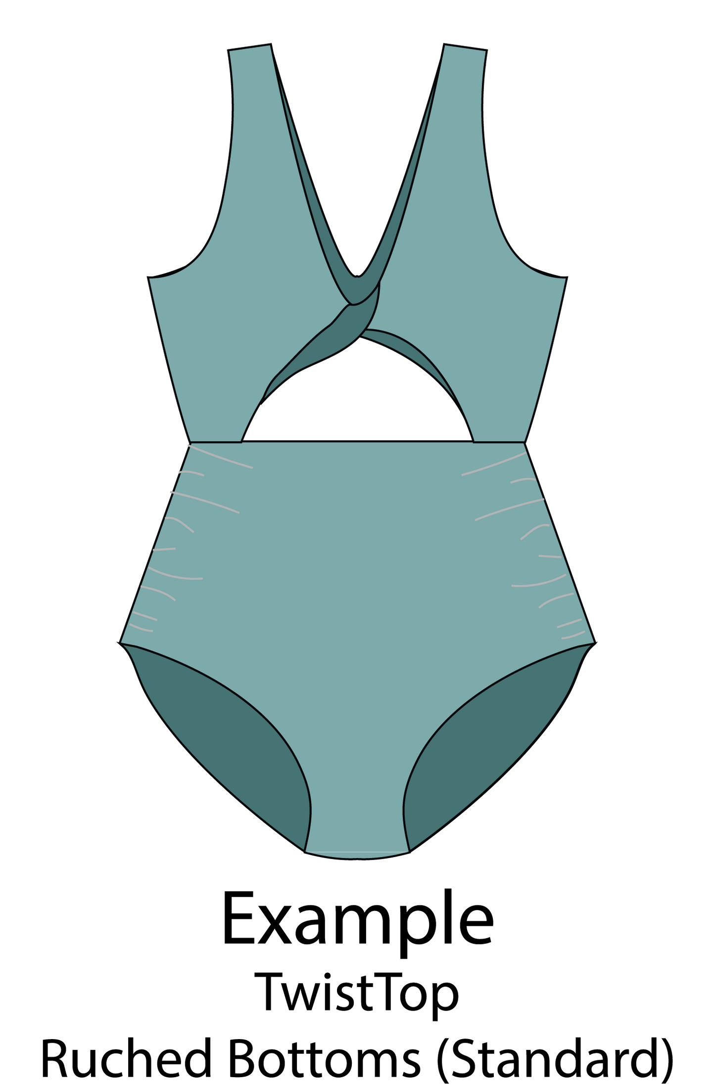 Customizable One Piece Swimsuit Sewing Pattern - Isee fabric