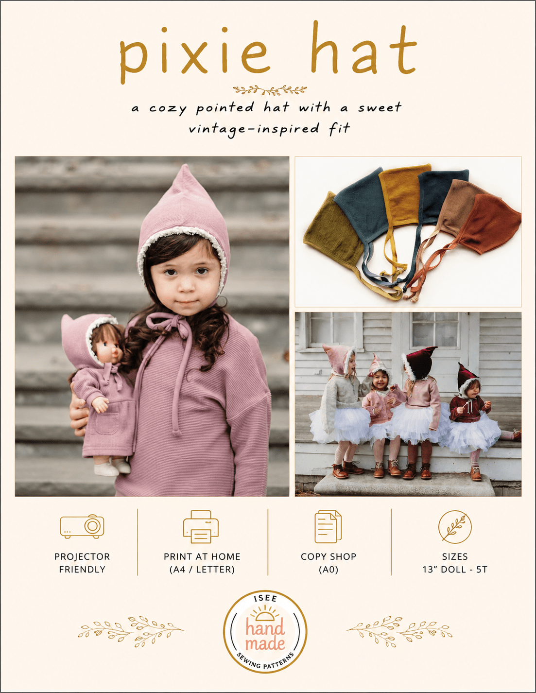 ニャンコピクシーハット Little Pixie Hat Pattern (13