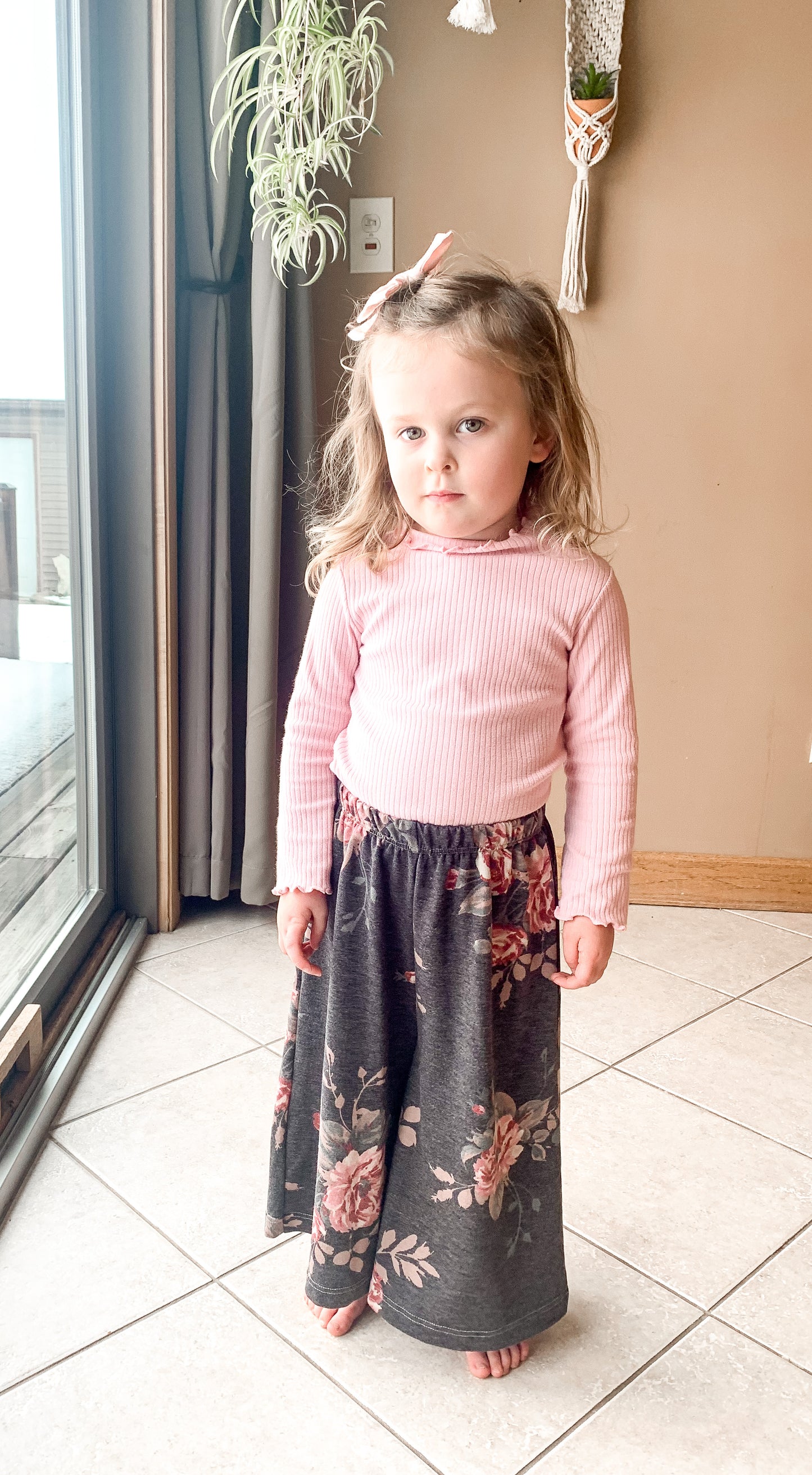 Children's Poppy Wide Leg Pants Sewing Pattern