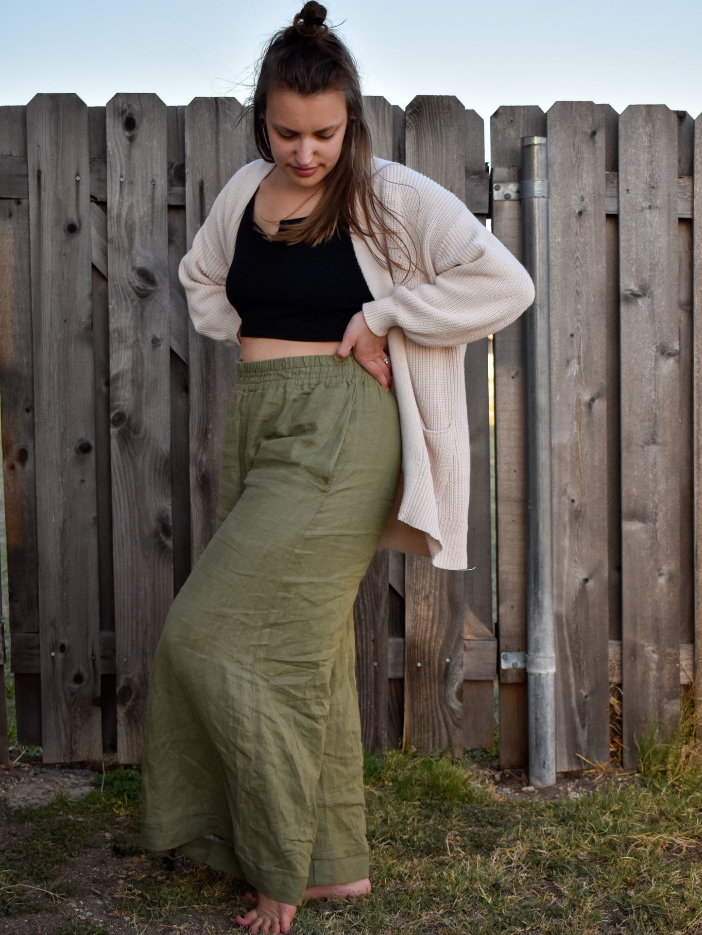Women's Poppy Wide Leg Pants Sewing Pattern - Isee fabric