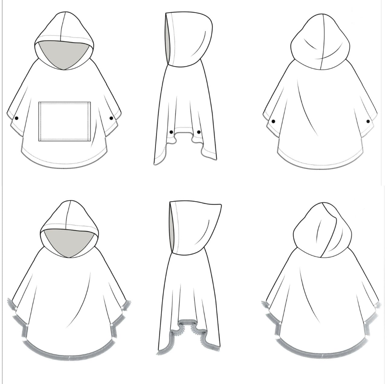 The Beach Poncho Sewing Pattern - Isee fabric