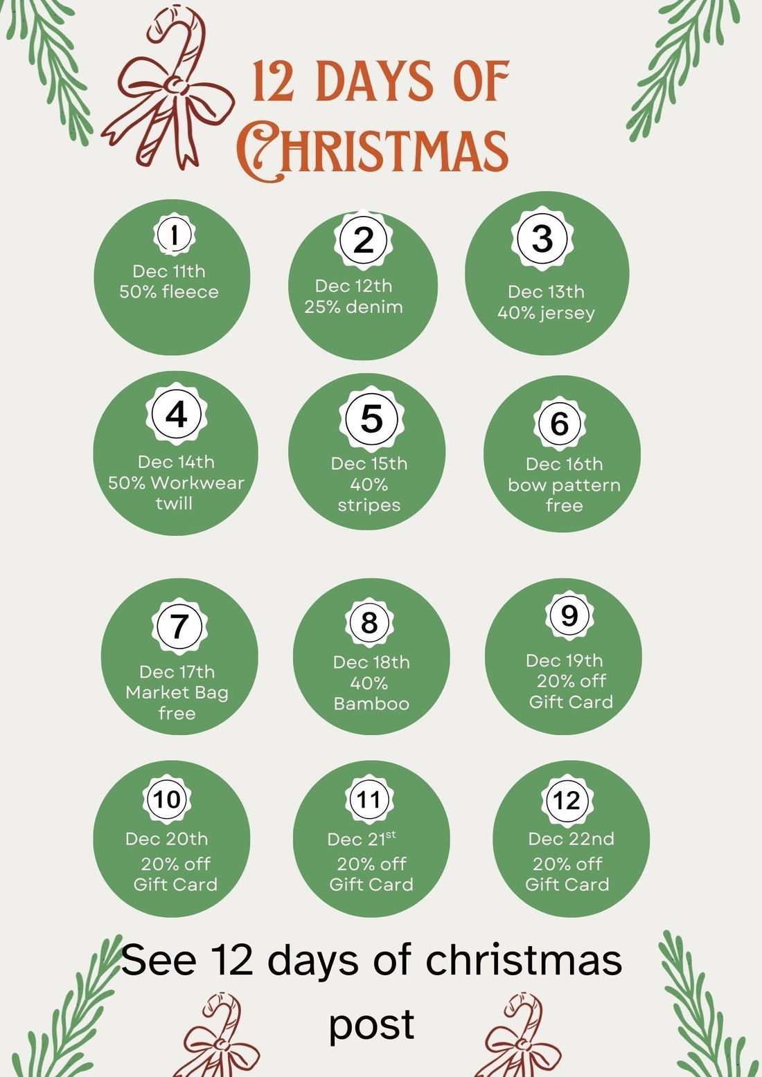 12 days of christmas