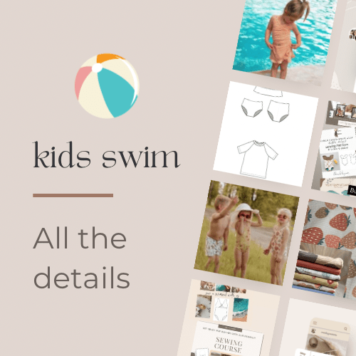Dive Into Summer Sewing:  Kids Swim Patterns with the supplies! - Isee fabric